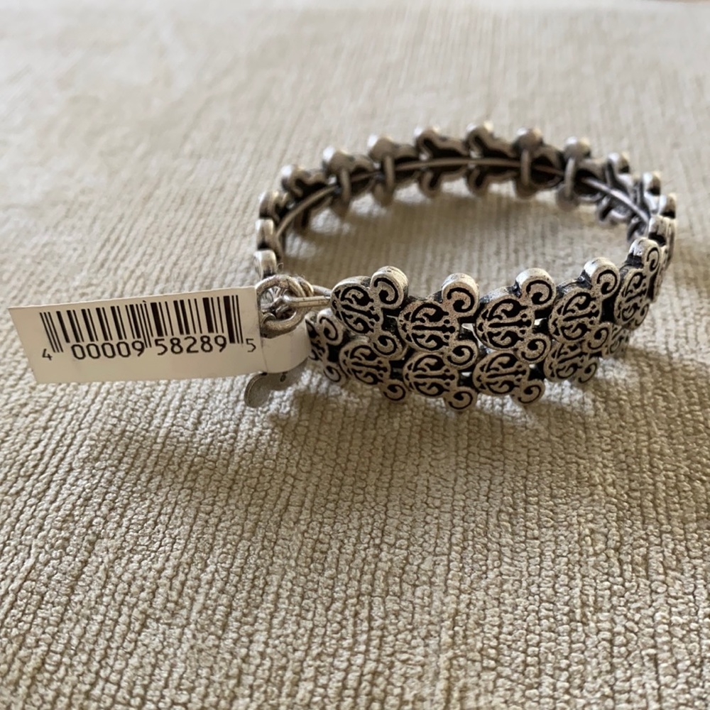 Alex and Ani Mickey Gympsy bracelet NWT Silver